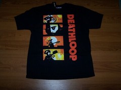 Size L Mens Loot Crate Gaming Black Deathloop Panels T-Shirt Hot Topic