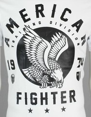AMERICAN FIGHTER Fort Hays White Athletic Mens Crewneck T-shirt S-3XL NWT