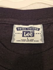 Vtg 90s Lee Total Cotton Czech Republic T-Shirt L Made in USA Excellent
