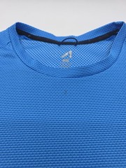 Alive T-Shirt Men Large Blue Solid Running Gym..#40874