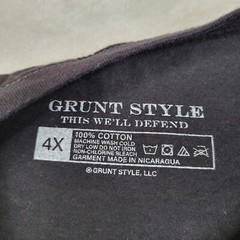 Grunt Style T Shirt Men XXXXL Patriot Military Veteran Tactical Gun Defend 147