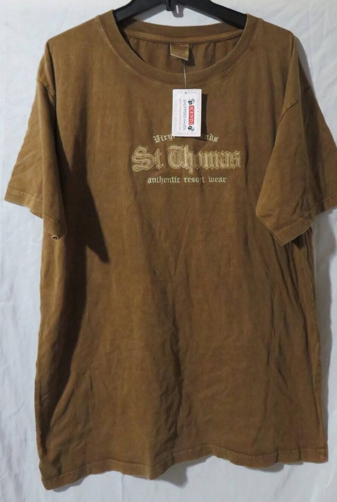 Virgin Islands st, Thomas authentic resort wear Vacation Souvenir Shirt XXL New