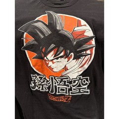 Dragon Ball Z Goku Graphic T-Shirt Black Mens Small Anime Toei Animation DBZ