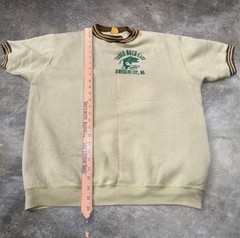 True VTG 70s Table Rock MO Ringer Raglan Sweat Shirt rare Size XL bright green
