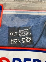 Vintage 1994 Bloopers Pocket T-Shirt Size 2XL Blue Made In USA Irregular