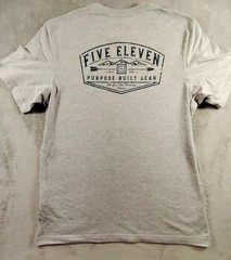 5.11 Tactical Shirt Mens L Gray Purpose Built Gear Graphic Crew Neck Tagless