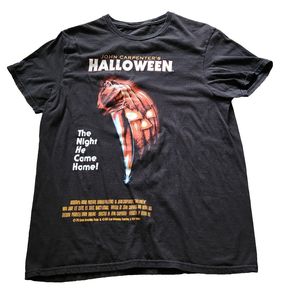 John Carpenter’s Halloween Graphic T Shirt Black Adult L Horror Night Stopped By