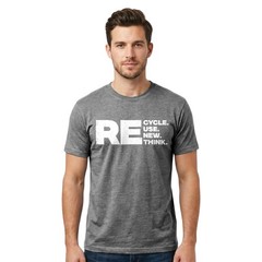 RE Cycle Use New Think T Shirt Eco Friendly Environmental Activism Earth Day Tee