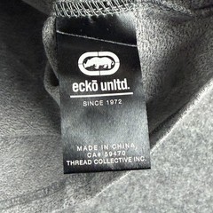 Ecko Unltd Shirt Mens XL Gray Marled Short Sleeve Logo Streetwear New With Tags