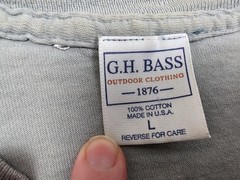 Vintage G.H. Bass Shirt Mens Large Mountain Trail Guide Biking Outdoor USA 90s