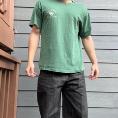 1983 RARE Polo Boxy Tee Tampa Bay Rodeo green cotton t-shirt Size L