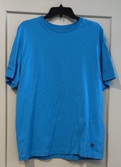 Men’s Cremieux Short Sleeve Blue Cotton T-Shirt Size L