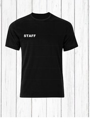Staff T-Shirt Event Staff Uniform Employee Party Security Tee Shirt