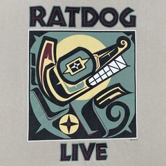 Vintage Rat Dog Music 2001 Band Shirt Live Front & Back Print Large Y2K Brown