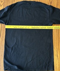Vintage Liquid Blue Glow In Dark Skull Pile T-Shirt on Port & Co Blank 2007