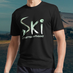 Ski It’s Better Outdoors Active Logo T-Shirt Funny Size S to 5XL