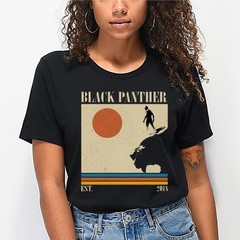 Retro Black Panther Est. 2018 T-shirt, Black Panther Super Hero Fans Tee