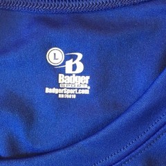 Badger Sport Mens Pullover T-Shirt Size Large VaporWire Sleeveless Blue