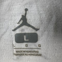 Jordan Brand Mens White Jumpman Logo Graphic T-Shirt Size Large L Cotton Tee