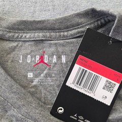 Jordan Jumpman Air Mens T-Shirt Grey Black White Graphic CT6751-093 Large NEW