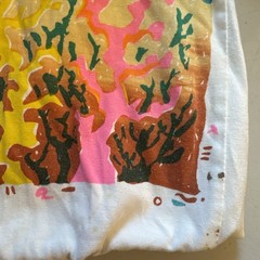 Vintage Ocean Collection T-Shirt Size Large Octopus Fish Seahorse Malaysia Read*