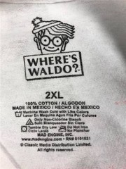 New Where’s Waldo Mens Adult Unisex S-M-L-XL-2XL Striped Cosplay Costume Shirt