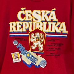 Lee T-Shirt Men’s XL Red Czech Republic Prague Graphic 100% Cotton
