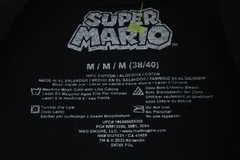 Super Mario T-Shirt Men’s M Black Graphic Nintendo Short Sleeve Cotton T0413