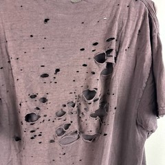 Vintage GI Joe T Shirt Men’s L Cobra Commander Black HOLES FADED DISTRESSED RIPS