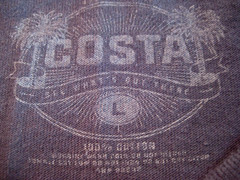 Lovely Costa “Born on the WATER” Short Sleeve Cotton T-Shirt Size Large