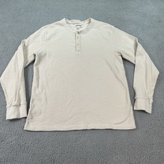 Goodthreads Sweat Shirt Mens Medium 38X25 Beige Long Sleeve Adult