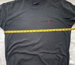 Men’s Vintage Polo by Ralph Lauren Shirt Medium Black W/Red Logo 90s