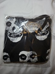 Misfits Men’s L Black White Skull Graphic Print Crew Neck Cotton Knit Tee SS