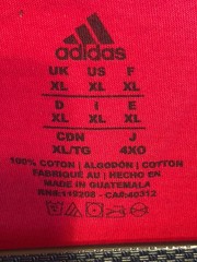 Adidas Real Salt Lake Red T-Shirt XL Short Sleeve Graphic Tee Soccer Fan Apparel