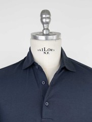 NEW KIRED BLUE NAVY SUPIMA COTTON POLO US 38 – EU 48 KR27