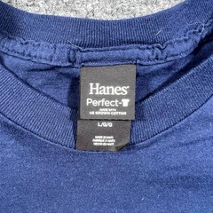 Hanes Perfect T-Shirt Mens L Blue Bud Light Official Beer Sponsor NFL Graphic