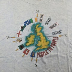 Vtg Signal Sports People to People United Kingdom Ireland T Shirt Size XL