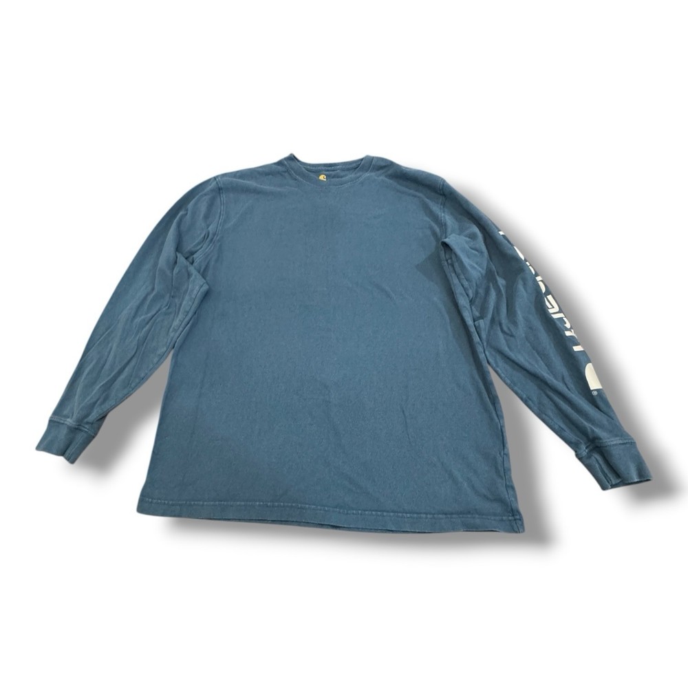 Carhartt K231 Teal Blue Long Sleeve T-Shirt Sleeve Original Fit Men’s Size M