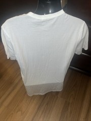 NWT Buck Mason Pima Curved Hem Mens Size Large White Short Sleeve Pima Cotton
