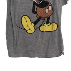 Vintage-Look Disney Mickey Mouse Size M Heather Gray T-Shirt