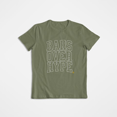 Bars Over Hype Hip Hop Music Tee, Hip Hop Culture Apparel, Rap Music Lover