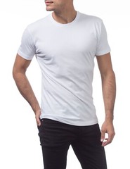 PRO CLUB MENS LIGHTWEIGHT T SHIRTS 4 X-Large BLK WHITE