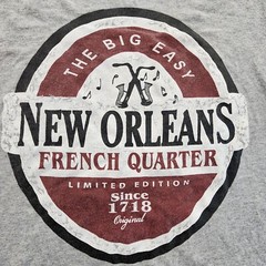New Orleans French Quarter Big Easy Gray Tank Top Men’s S