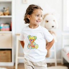 Girls’ Bear Colorful T-Shirt