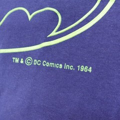 Vintage Batman Shirt Mens Large Blue Green Logo DC Comics Tee Forever Movie 90s