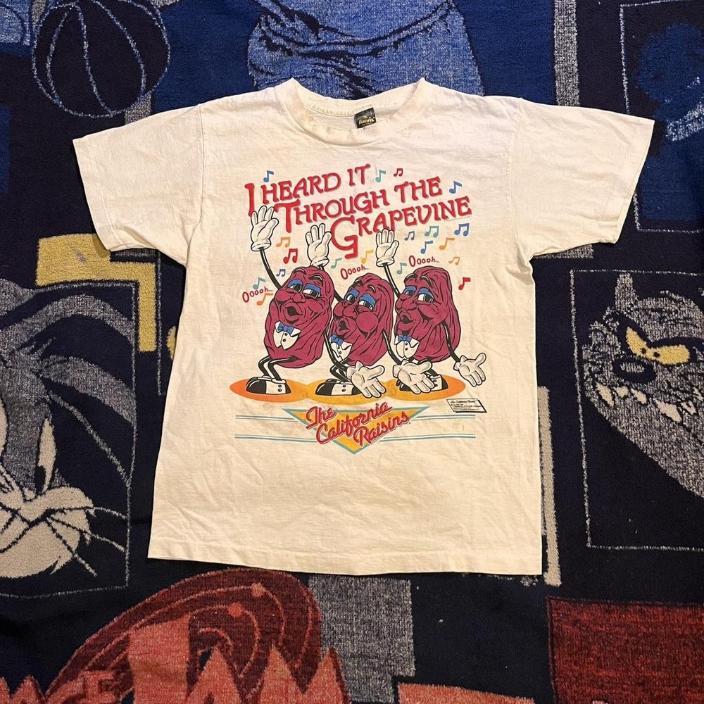 1987 California raisins Heard It Through The Grapevine T shirt Vtg NH25266