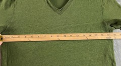 John Varvatos Wooster Shirt Mens Medium Green Linen Slim Fit V Neck Casual READ