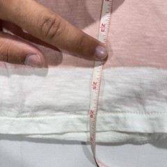 American Eagle Outfitters Men’s Slub Knit Crew Neck Pink & White Striped T-Shirt