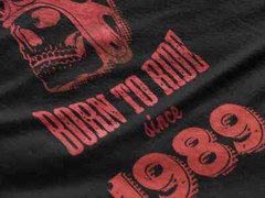 Men’s Graphic T-Shirt Born To Ride 1989 35th Birthday Anniversary 35 Year Old