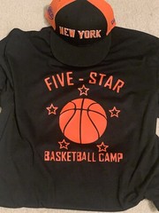 Five Star Basketball Camp Tee HOODIE !!! Any size !!! Nba